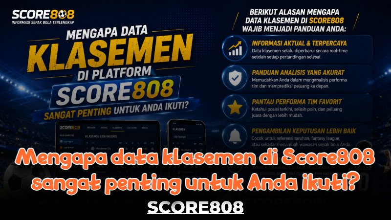 Klasemen di platform Score808